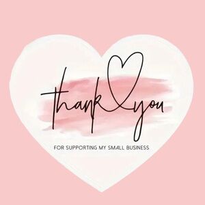 (29) Thank You for Supporting my Sm Business’ Heart Shaped Pink Cards, Set of 50